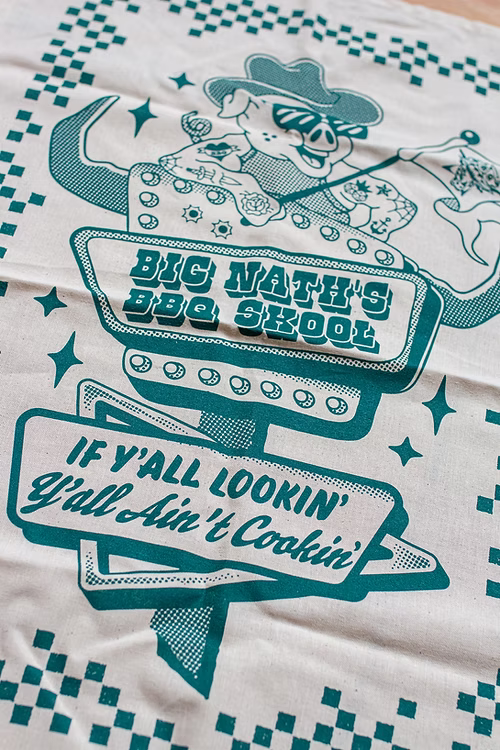 Big Naths BBQ Tea Towels 2 Pack